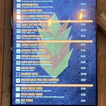 Duesterbeck's Brewing Company - Food menu. Just fyi, if you plan to come here to have food, come around 6 because they close their kitchen early. - Breweries Near Me - Elkhorn, Wisconsin