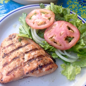 Ferry St. Barbecue - My salmon and said plate - Barbeque Near Me - Newark, New Jersey