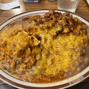 Sadie's - Stuffed Sopapilla, red and green chili... - New Mexican Cuisine Near Me - Albuquerque, New Mexico