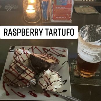 Eat + Drink - Dessert Menu, "Raspberry Tartufo" was the name of my dessert. - New American Near Me - Shoreham, New York