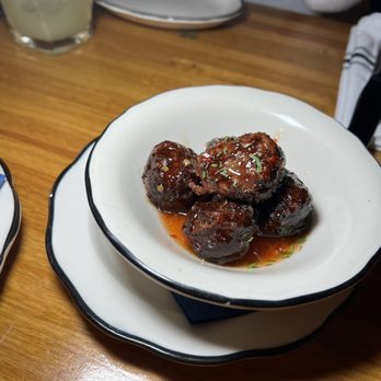 Bacall's - @chewzandbooze Wagyu Meatballs - New American Near Me - New York, New York