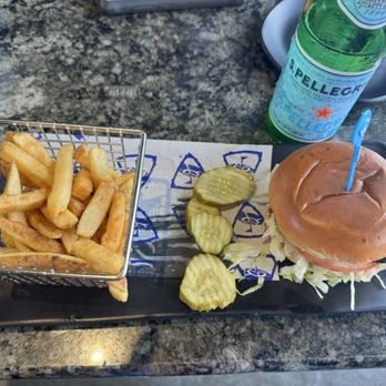 Topgolf - Grilled chicken sandwich + Pellegrino - New American Near Me - Oxon Hill, Maryland