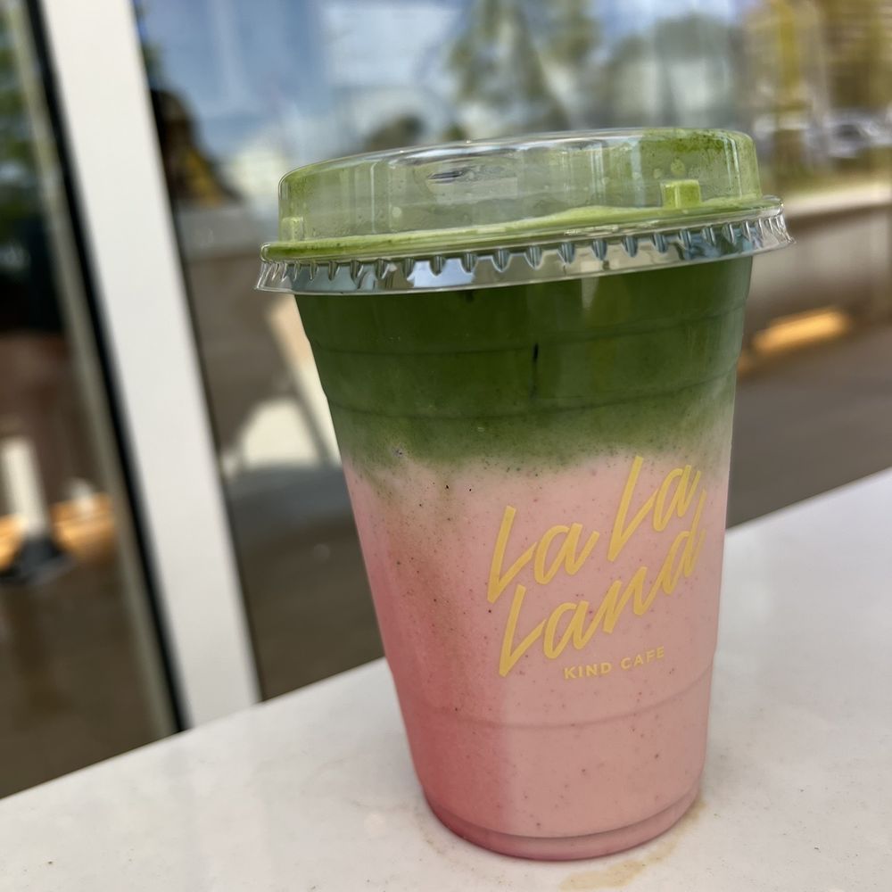 La La Land - Strawberry matcha latte - Coffee & Tea Near Me - Addison, Texas La La Land - Strawberry matcha latte - Coffee & Tea Near Me - Addison, Texas