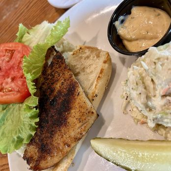 Harvest On Main - Barramundi Fish Sandwich - New American Near Me - Blue Ridge, Georgia