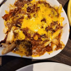 Charlies Restaurant & Taverna - half order chili cheese fries. mom got half just fries