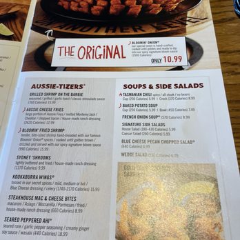 Outback Steakhouse - Menu - Steakhouses Near Me - Wappingers Falls, New York