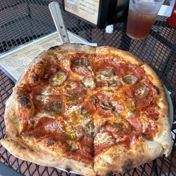 Buster's Brick Oven - Pepperoni and sausage - Pizza Near Me - Daphne, Alabama Buster's Brick Oven - Pepperoni and sausage - Pizza Near Me - Daphne, Alabama