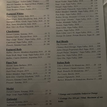 Cucina Venti Restaurant - Wine Menu - Italian Near Me - Mountain View, California Cucina Venti Restaurant - Wine Menu - Italian Near Me - Mountain View, California