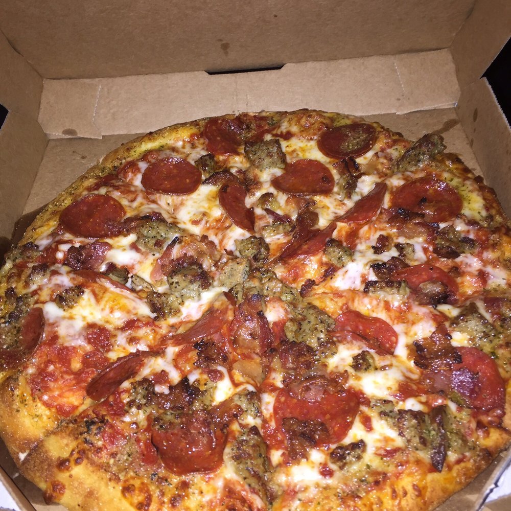 Domino's Pizza - Pepperoni, sausage and bacon - Pizza Near Me - Lanham, Maryland Domino's Pizza - Pepperoni, sausage and bacon - Pizza Near Me - Lanham, Maryland