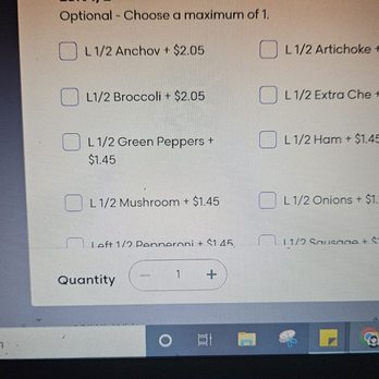 Rocco's NY Pizzeria and Pasta - Maximum of 1 topping on Grubhub? - Italian Near Me - Las Vegas, Nevada