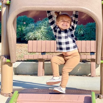 Bub Williamson Park - Granddaughter about to slide down the roller slide. - Parks Near Me - Vista, California