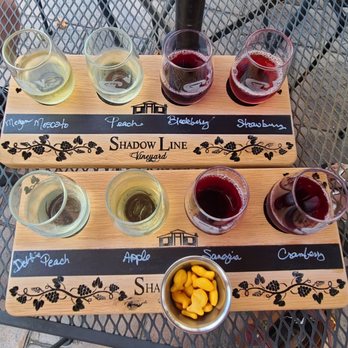 Shadow Line Vineyard - Love how they set up the wine flights...just unfortunately not good wine. - Wineries Near Me - Granite Falls, North Carolina Shadow Line Vineyard - Love how they set up the wine flights...just unfortunately not good wine. - Wineries Near Me - Granite Falls, North Carolina