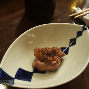 Q Restaurant - This was the extra aburi at the end. It is seared to perfection and the topping was wonderful! - Japanese Near Me - Los Angeles, California