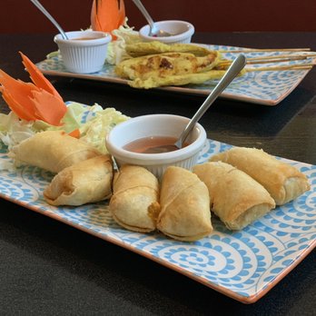 Thai O - Crispy spring rolls with sweet chili sauce. - Thai Near Me - Redmond, Oregon Thai O - Crispy spring rolls with sweet chili sauce. - Thai Near Me - Redmond, Oregon