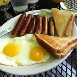 Lucky Grill - Breakfast for lunch. The Irish sausage is a must.