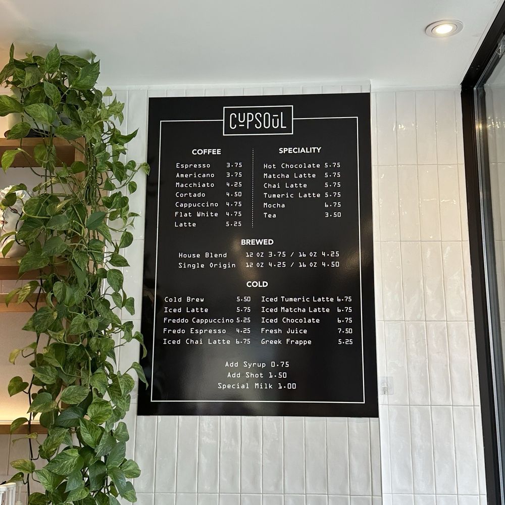 CupSoul Cafe - Drink menu - Cafes Near Me - New York, New York CupSoul Cafe - Drink menu - Cafes Near Me - New York, New York