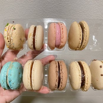 Lady Yum - Denny Triangle - 10 Pack Pick Your Own Flavors Macaron: ate 1 of the toffee and realized I was missing the chocolate mint - Macarons Near Me - Seattle, Washington Lady Yum - Denny Triangle - 10 Pack Pick Your Own Flavors Macaron: ate 1 of the toffee and realized I was missing the chocolate mint - Macarons Near Me - Seattle, Washington