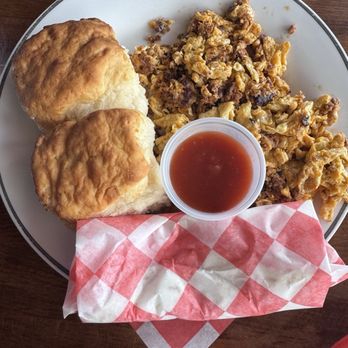 Moe’s Country Kitchen - Chorizo & Eggs with a Side of Bisxuits - Breakfast & Brunch Near Me - Fort Worth, Texas Moe’s Country Kitchen - Chorizo & Eggs with a Side of Bisxuits - Breakfast & Brunch Near Me - Fort Worth, Texas