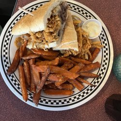 JB Boondock's Bar & Grill - Steak sub sweet potato fries
