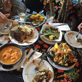 Cha Cha Cha - Seafood paella, jerk chicken, Spanish rice with black beans, ceviche, and Cajun shrimp. - Caribbean Near Me - San Francisco, California Cha Cha Cha - Seafood paella, jerk chicken, Spanish rice with black beans, ceviche, and Cajun shrimp. - Caribbean Near Me - San Francisco, California