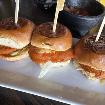 Warehouse Bar + Kitchen - Buffalo Chicken Sliders. Not as described on the menu. - American Near Me - Cedar City, Utah Warehouse Bar + Kitchen - Buffalo Chicken Sliders. Not as described on the menu. - American Near Me - Cedar City, Utah