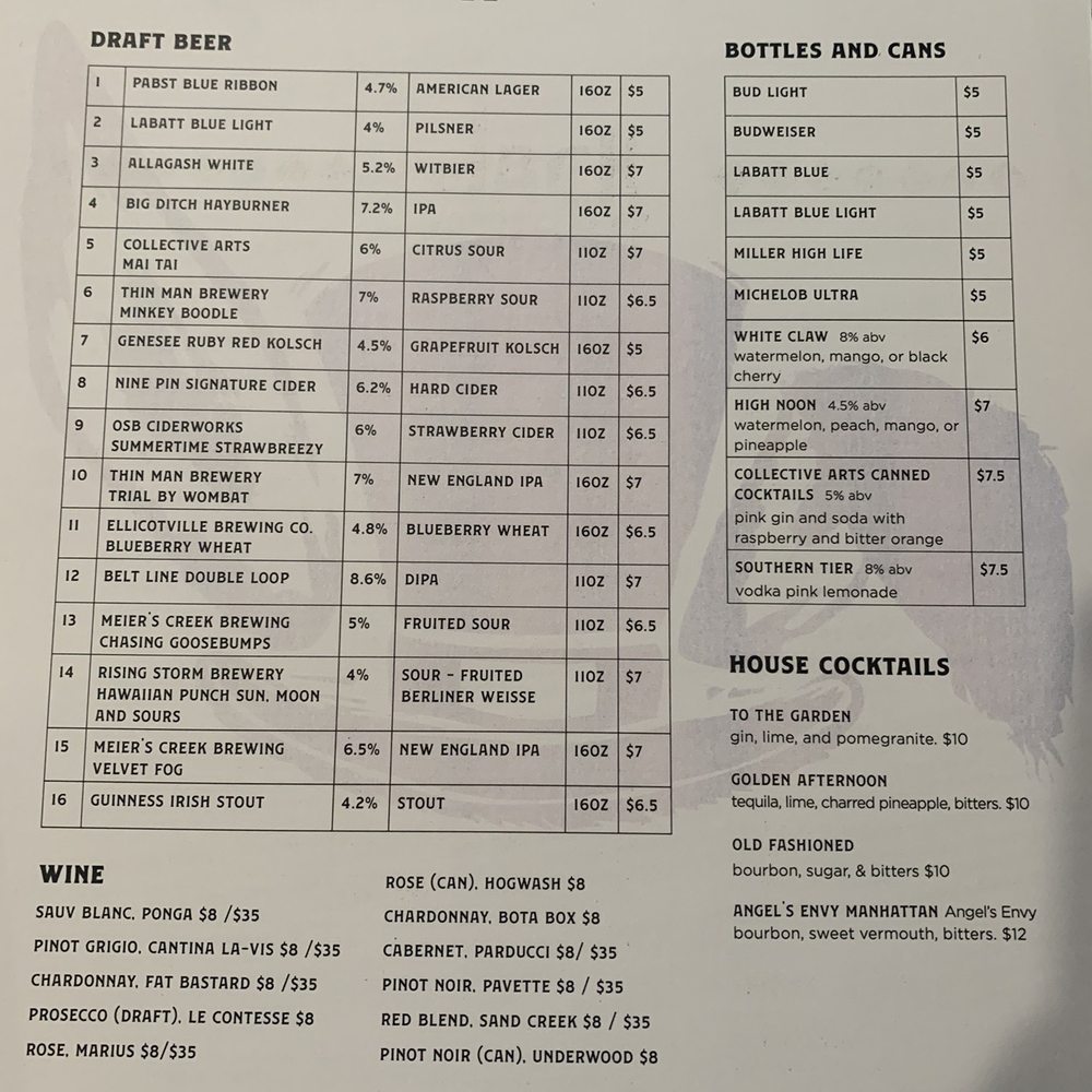 Jack Rabbit - Menu - Bars Near Me - Buffalo, New York Jack Rabbit - Menu - Bars Near Me - Buffalo, New York
