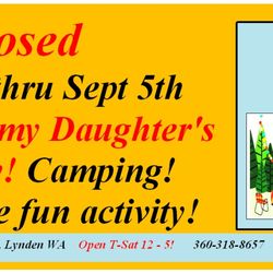 Wear On Earth - Closed for Camping and Birthday Celebrating!
See you when we return Sept 6th regular hours T-Sat 12-5.