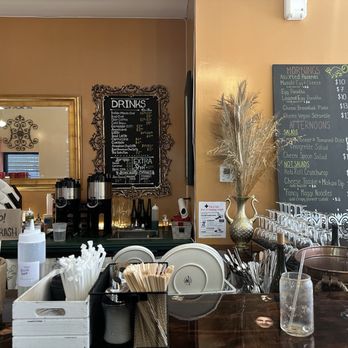 Cheeni - The photos on the counter made me laugh lol. The full menu is available on their website! - Coffee & Tea Near Me - Brooklyn, New York