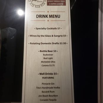 Pio Pio - Happy Hour menu - Peruvian Near Me - Boynton Beach, Florida
