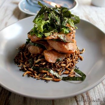 NextDoor Restaurant - Torched salmon - good! - Canadian (New) Near Me - Markham, Ontario NextDoor Restaurant - Torched salmon - good! - Canadian (New) Near Me - Markham, Ontario