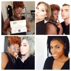 Glam Lab Makeup Studios - The instructors and I, along with a classmate