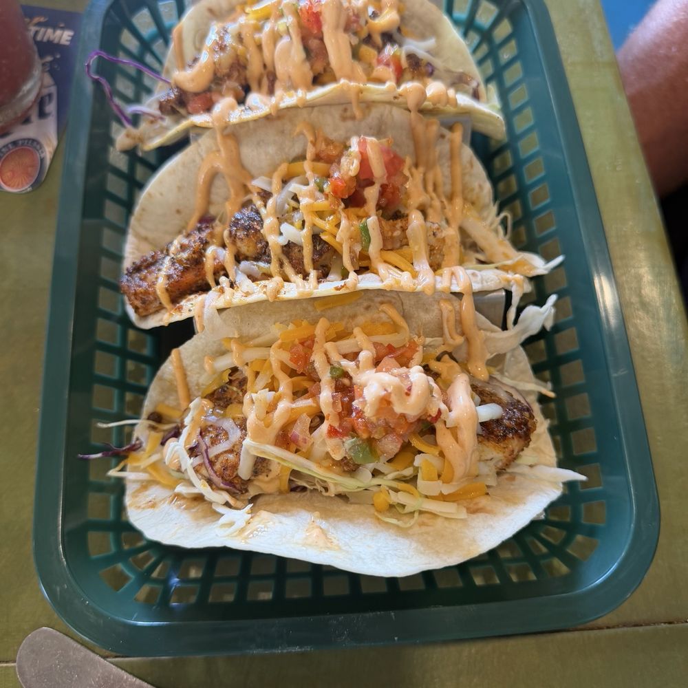 Sudi's Caribbean Bar & Grille - Blackened shrimp tacos - New American Near Me - St. Thomas, Virgin Islands Sudi's Caribbean Bar & Grille - Blackened shrimp tacos - New American Near Me - St. Thomas, Virgin Islands