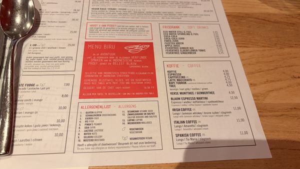 Menu photo 8 Blauw Amsterdam, NH
