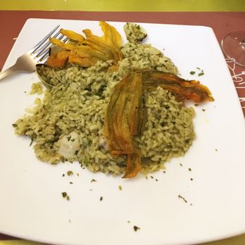 La Piazzetta - Zucchini flowers w/ clams rice - Italian Near Me - Rome, RM