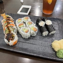 Okinawa - Shrimp tempura, salmon , and white tuna rolls