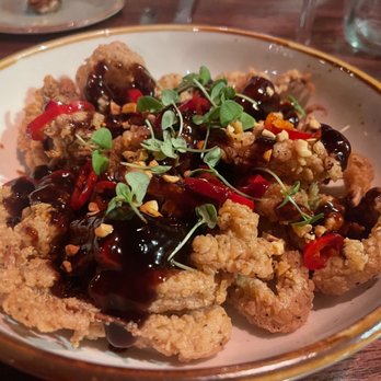 Sea Level NC - Seven flavor squid - so salty! Recommend to try to get some of the sauce off to enjoy - Seafood Near Me - Charlotte, North Carolina Sea Level NC - Seven flavor squid - so salty! Recommend to try to get some of the sauce off to enjoy - Seafood Near Me - Charlotte, North Carolina