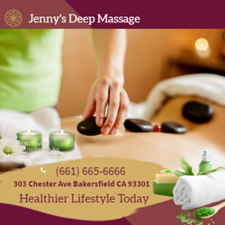 Jenny's Deep Massage - A massage therapist uses different techniques to relax the long, skeletal muscles of the body...