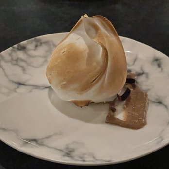 Slope Room - S'mores Alaskan - beautifully presented- difficult to eat. Wouldn't get again. - New American Near Me - Vail, Colorado Slope Room - S'mores Alaskan - beautifully presented- difficult to eat. Wouldn't get again. - New American Near Me - Vail, Colorado