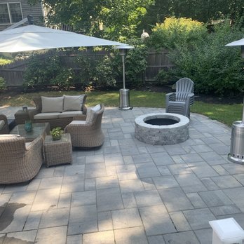 Grounds Management Landscape and Masonry - patio with fire pit - Masonry/Concrete Near Me - North Easton, Massachusetts Grounds Management Landscape and Masonry - patio with fire pit - Masonry/Concrete Near Me - North Easton, Massachusetts
