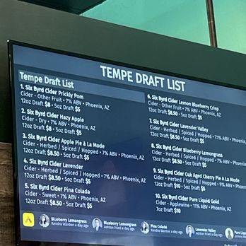 Six Byrd Cider - Cideries Near Me - Tempe, Arizona