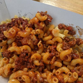 Barya Kitchen - Ode to Jolibee: Filipino spaghetti, but as a macaroni instead. This is the sweet version with hot dogs. - Filipino Near Me - San Jose, California Barya Kitchen - Ode to Jolibee: Filipino spaghetti, but as a macaroni instead. This is the sweet version with hot dogs. - Filipino Near Me - San Jose, California