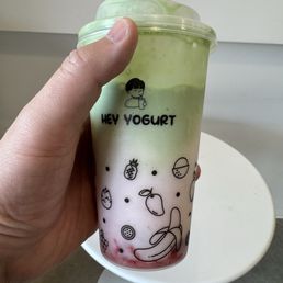 Strawberry Matcha Yogurt