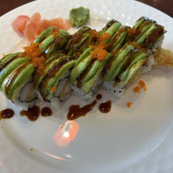 Sakura Sushi and Hibachi - Dragon Roll - Sushi Bars Near Me - Gretna, Louisiana