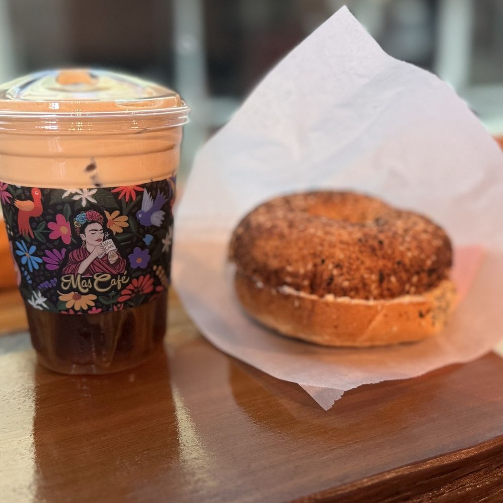 Helotes Healthy Balance - Tres Leches Cold Brew and Everything Bagel with Cream Cheese - Nutritionists Near Me - Helotes, Texas