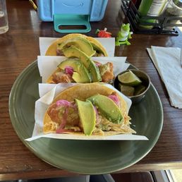 Fish tacos - delicious! Fish tacos - delicious!
