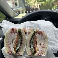 Shortstop Sandwiches - Cranberry turkey
