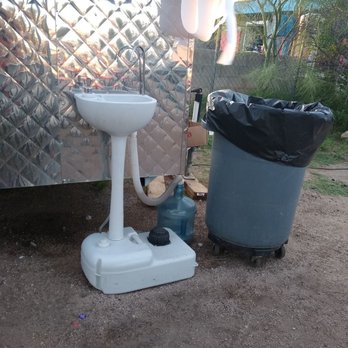 Tacos El Tinaco - a toilet and trash can - Food Trucks Near Me - Tucson, Arizona Tacos El Tinaco - a toilet and trash can - Food Trucks Near Me - Tucson, Arizona