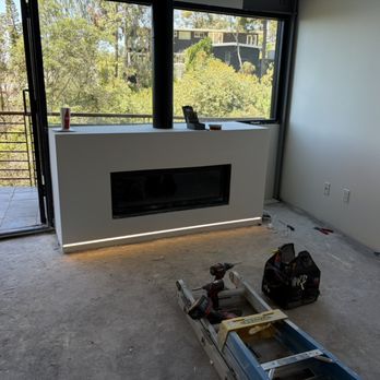 OC PRO Electric - LED strip lighting, added to bottom of fireplace - Electricians Near Me - Ladera Ranch, California OC PRO Electric - LED strip lighting, added to bottom of fireplace - Electricians Near Me - Ladera Ranch, California