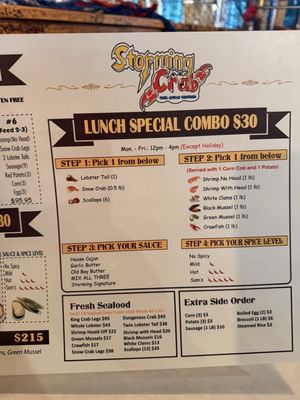 Menu photo 1 Storming Crab Henderson, NV
