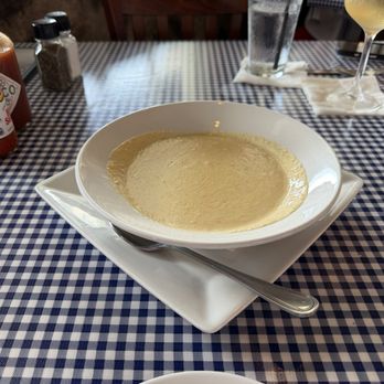 Fleet Landing Restaurant & Raw Bar - She crab soup. It's very light but man is it filling. - Seafood Near Me - Charleston, South Carolina Fleet Landing Restaurant & Raw Bar - She crab soup. It's very light but man is it filling. - Seafood Near Me - Charleston, South Carolina